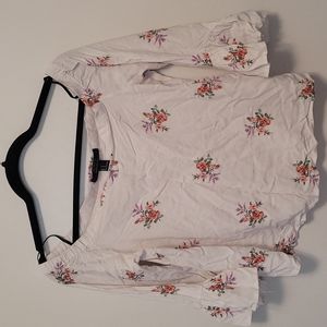 Off shoulder white blouse